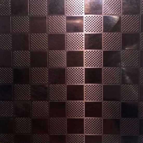 Square and Drop Pattern Embossed Stainless Steel Sheet
