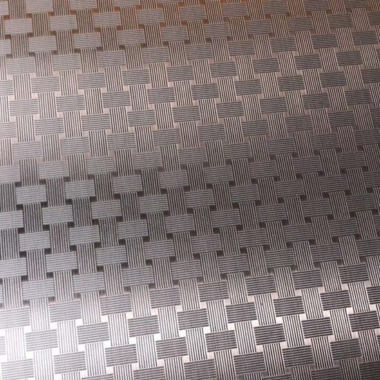 Cross Through Pattern Decoration Stainless Steel Sheets
