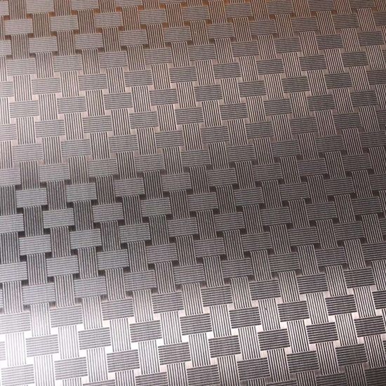 Cross Through Pattern Decoration Stainless Steel Sheets