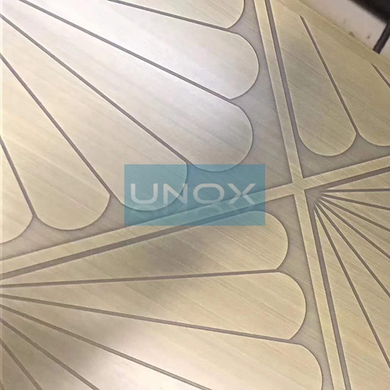 304 Etched Copper Color Stainless Steel Plate