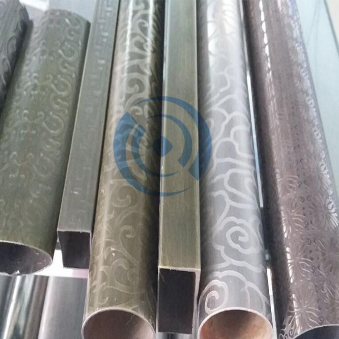 Etched Stainless Steel Color Pipe PVD Coated