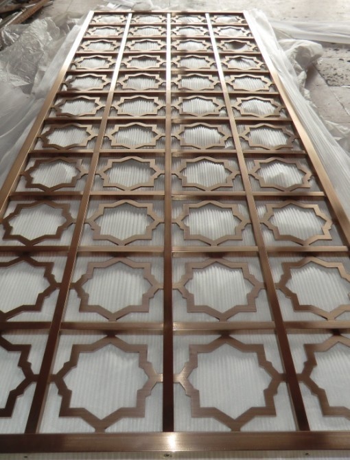 Classic Stainless Steel Laser Cut Screen Partition