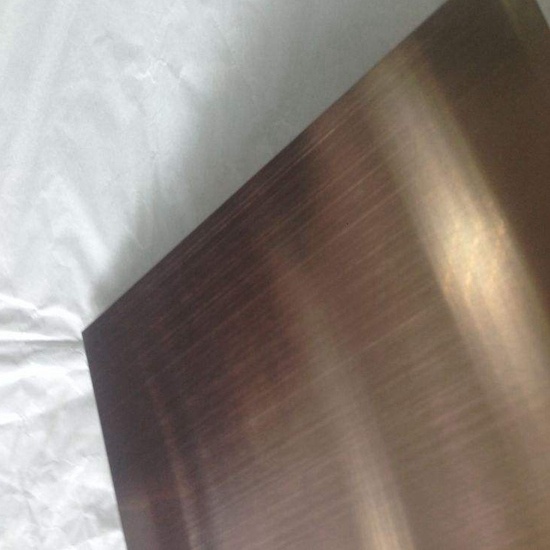 201 Rose Gold Hairline Stainless Steel Sheets