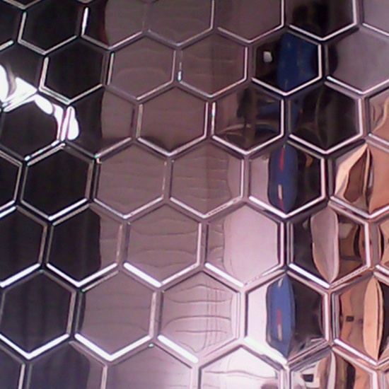 蜂窝六角3D压花艺术不锈钢装饰板
