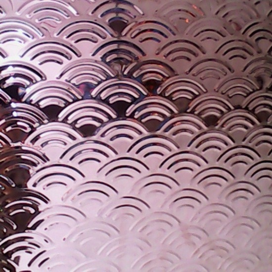 Rainbow Pattern 3D Embossed Stainless Steel Sheet