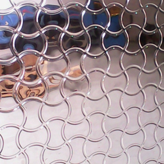 Arc-shaped Pattern 3D Embossed Stainless Steel Sheet