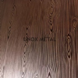 木纹仿古铜压花不锈钢装饰板