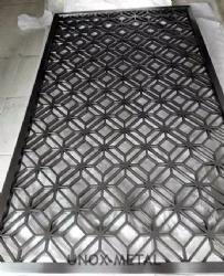 Black Hairline Stainless Steel Decorative Screen Panel