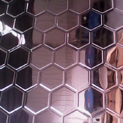 Honeycomb Pattern 3D Embossed Stainless Steel Sheet