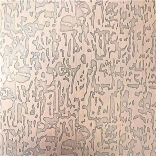 Brass Color Embossed Stainless Steel Plates