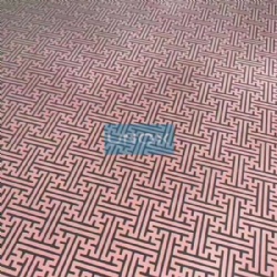 Embossed Copper Color Stainless Steel Plate