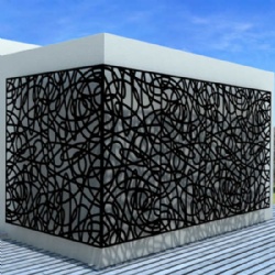 Garden Laser Cut Metal Panel Screen Partition