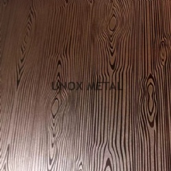 Wood Pattern Etched Stainless Steel Sheet