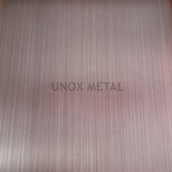 Copper Hairline Stainless Steel Sheet