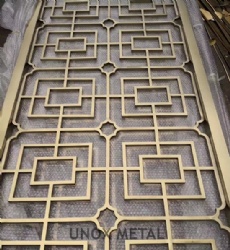 Golden Color Stainless Steel Decorative Screen Panel