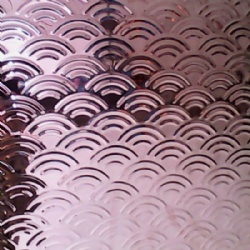 Rainbow Pattern 3D Embossed Stainless Steel Sheet